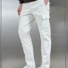 Smart Relaxed Cotton Cargo Pant - Off White