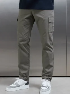 Smart Relaxed Cotton Cargo Pant - Olive