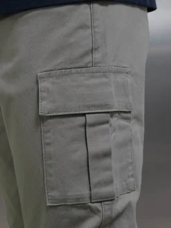 Smart Relaxed Cotton Cargo Pant - Olive