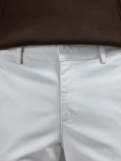 Smart Relaxed Cotton Cargo Pant - Off White