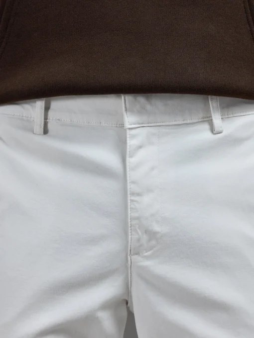Smart Relaxed Cotton Cargo Pant - Off White