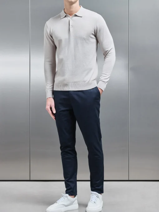 Tailored Chino Trouser - Navy