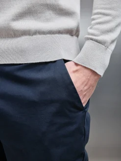 Tailored Chino Trouser - Navy