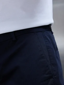 Tailored Cotton Cargo Short - Navy