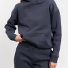 Women Relaxed Hoodie - Slate Blue