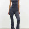 Womens Active Flared Legging - Slate Blue