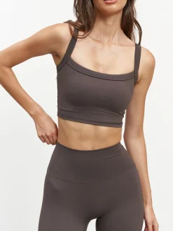 Womens Active Sports Bra - Brown