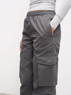 Womens Parachute Cargo Pant - Grey
