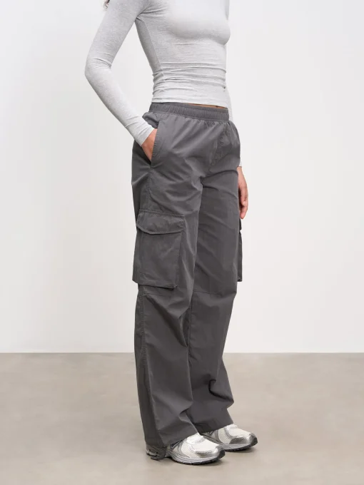 Womens Parachute Cargo Pant - Grey