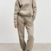 Womens Relaxed Cuffed Jogger - Stone