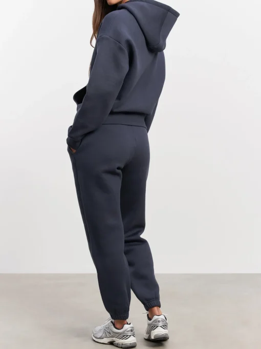 Womens Relaxed Cuffed Jogger - Slate Blue