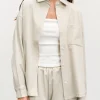 Womens Relaxed Shirt - Stone