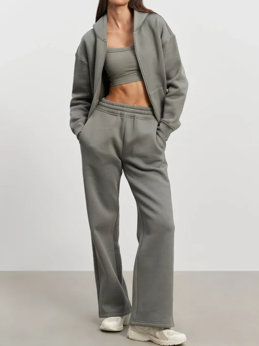Womens Relaxed Straight Leg Jogger - Sage