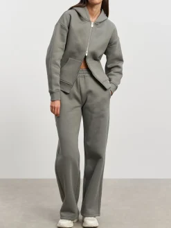 Womens Relaxed Zip Hoodie - Sage